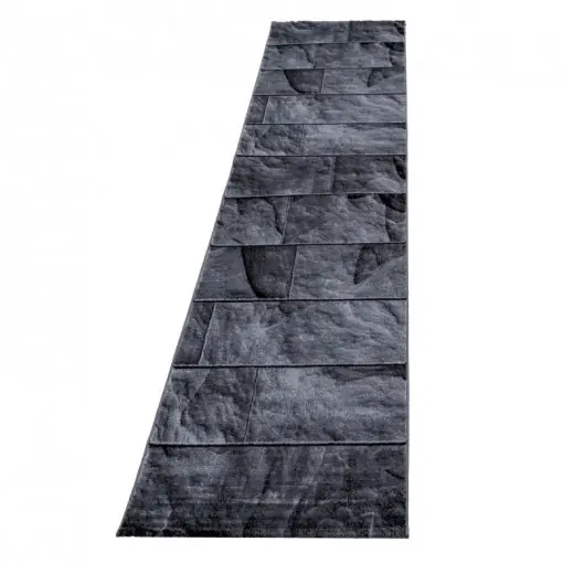 Covor Parma Negru V4 80x300 cm Preț redus