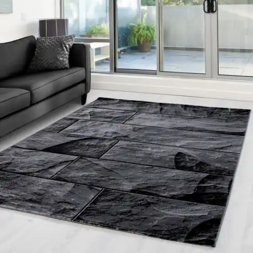 Covor Parma Negru V4 200x290 cm Reducere specială