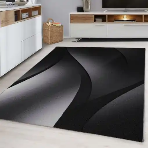 Covor Plus Negru V6 200x290 cm Plată sigură