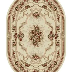 Covor Clasic Lotos Crem, 60x110 cm Mai ieftin