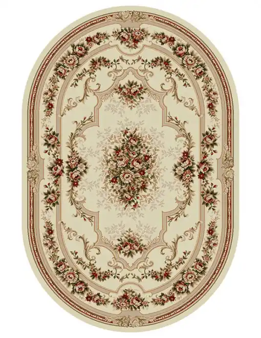 Covor Clasic Lotos Crem, 60x110 cm Mai ieftin