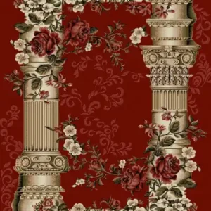 Lichidare de stoc Covor Clasic, Lotos Coloane Rosu, 200x300 cm