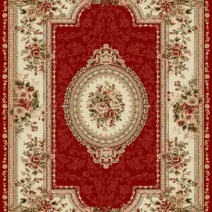Ofertă exclusivă Covor Clasic, Lotos 571, Grena, 80x150 cm, 1800 gr/mp