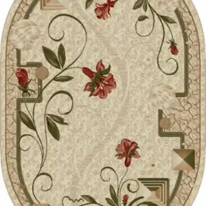 Covor Modern, Lotos 587, Crem / Bej, Oval, 60x110 cm, 1800 gr/mp Cumpără acum
