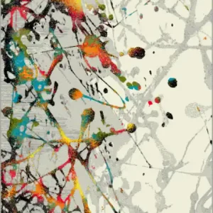 Ofertă Covor Modern Kolibri Abstract, Multicolor, 80x150 cm