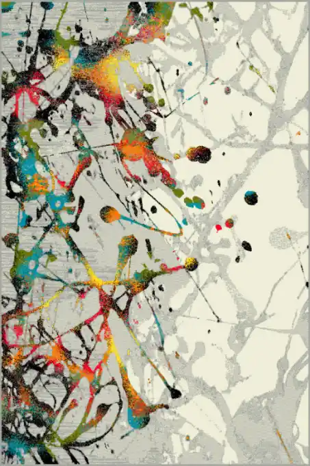 Ofertă Covor Modern Kolibri Abstract, Multicolor, 80x150 cm