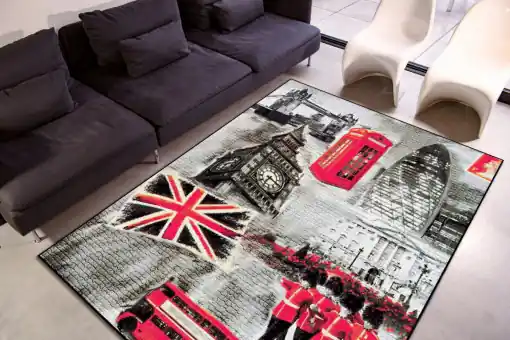 Calitate înaltă Covor Modern Kolibri England, Gri, 160x230 cm