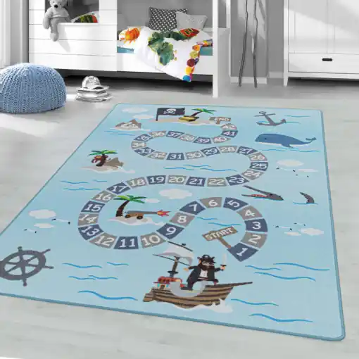 Expediere rapidă Covor Play Albastru V1 140x200 cm