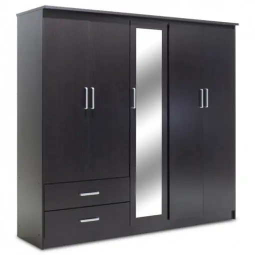 Dulap haine Model Olympus, Wenge, 198x57x183 cm Nu rata