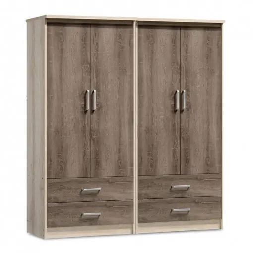Dulapuri Olympus Cu 4 Uși Și 4 Sertare Culoare Castillo-Toro 162x57x183 cm Cumpărături sigure