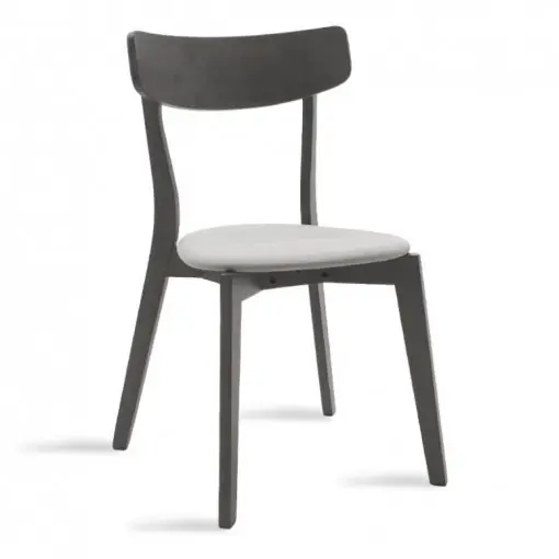 Scaun Model Toto, Gri inchis/Gri, 45x48x78 cm Preț promoțional