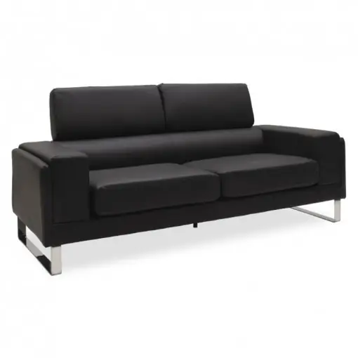 Canapea Shea 3 Locuri Negru 198x80x87 cm Preț promoțional
