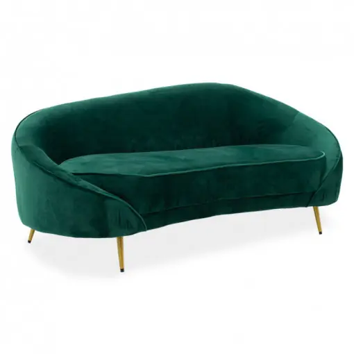 Reducere de preț Canapea Amora 3 Locuri Verde 180x81x77 cm