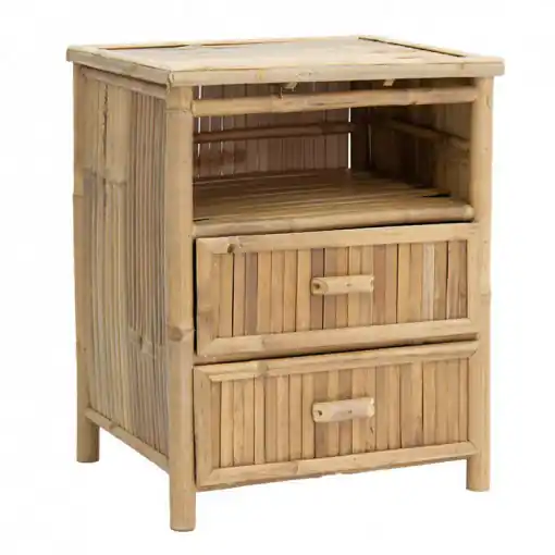 Ofertă exclusivă Noptiera Model Mullen, Natural, 56x46x69cm