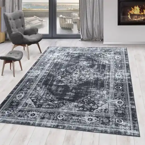 Expediere rapidă Covor Fiesta Negru V1 140x200 cm