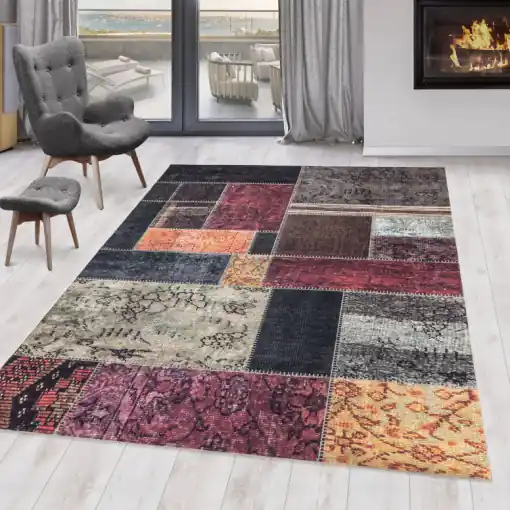 Covor Fiesta Multicolor V1 80x250 cm Disponibil imediat