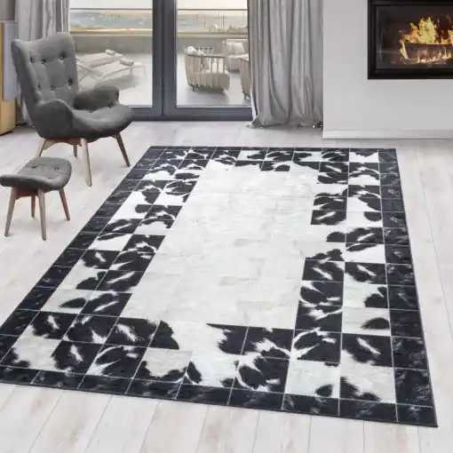 Covor Fiesta Negru V3 120x170 cm Retur ușor