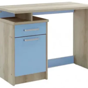 Birou pentru Copii Pako World, model Looney, 100x75x55 cm, Stejar castillo/Albastru Reducere