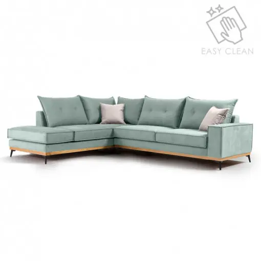 Reducere extra Coltar Dreapta Luxury II Ciel - Elephant - Negru 290x235x90 cm