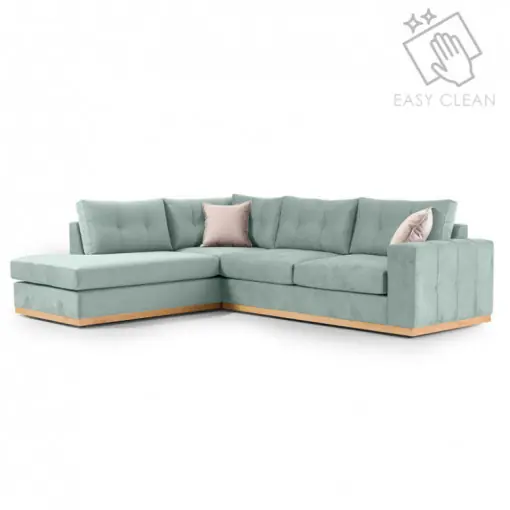 Expediere rapidă Coltar Dreapta Boston Ciel - Crem - Natural 280x225x95 cm
