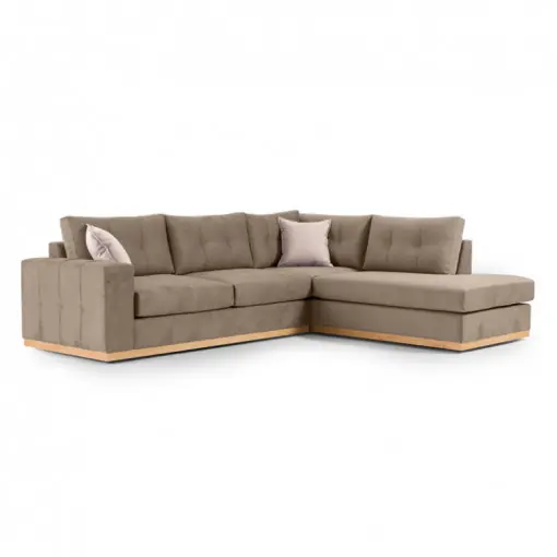 Ultima șansă Coltar Stanga Boston Mocha - Crem - Natural 280x225x95 cm