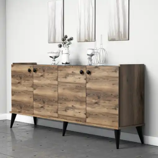 Comoda Model Lidya, Nuc, 182x41x82.5 cm Reduceri