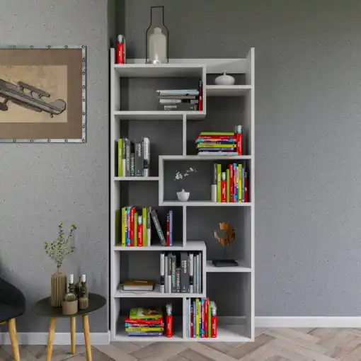 Ofertă exclusivă Biblioteca Salvador, Model Kuttap, Alb