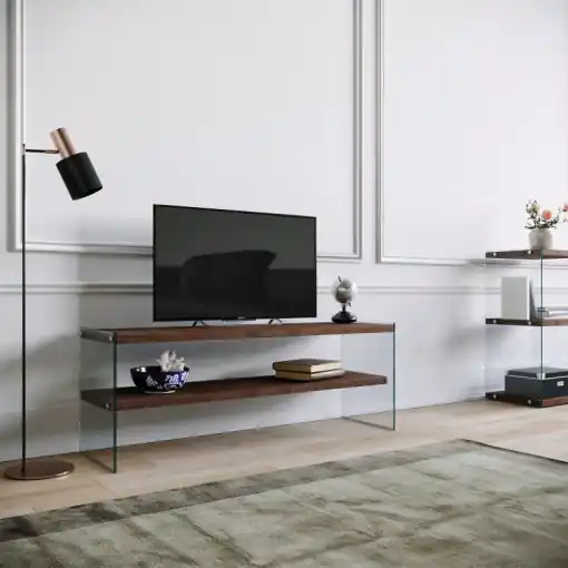 Comoda TV Salvador, Model TV1003, 120x45x35 cm, Nuc Nu rata