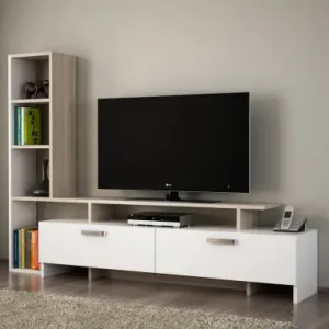 Ansamblu Comoda TV Şimal Alb-Cordoba Reducere