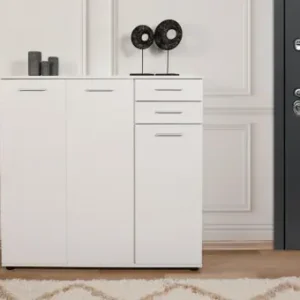 Preferatul clienților Dulap Pantofi Model Shelby V1, Alb