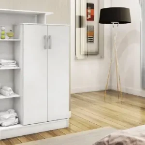 Dulap haine Model Gupse, Alb, 90x29.5x140 cm Preferatul clienților