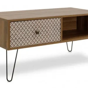 Ofertă de sezon Masuta de Cafea Model Becker, 100x50x46 cm, Nuc/Negru