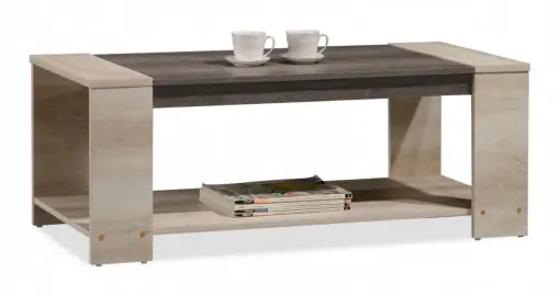 Plată sigură Masuta de Cafea Model Allen, 110x51x42.5 cm, Stejar/Nuc