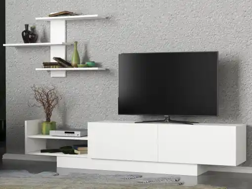 Ansamblu Comoda TV Egemen Alb Vezi acum
