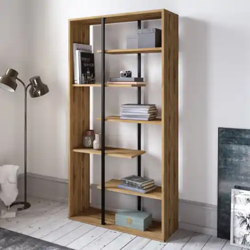 Plată sigură Biblioteca Salvador, Model Presto, Nuc/Negru