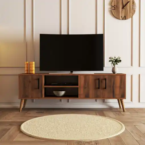 Noutate Comoda TV Salvador, Model Exxen-1582, 150x52x34 cm, Nuc
