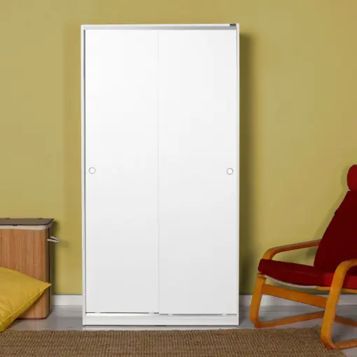 Chilipir Dulap haine Model SWD-436, Alb, 94x182x52 cm