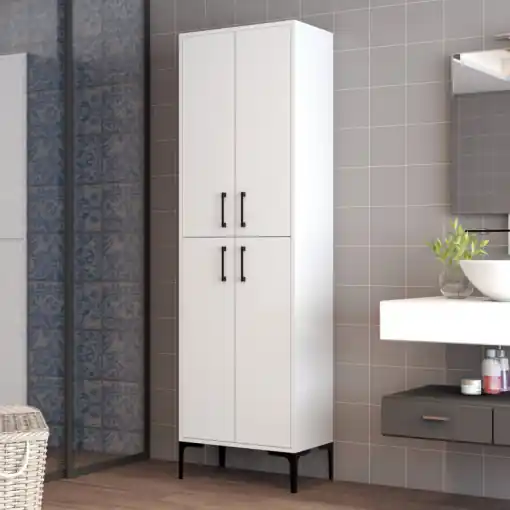 Livrare expres Dulap Model BerlinA, Alb, 60x35x200 cm