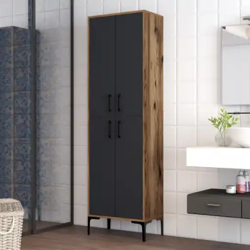 Preț redus Dulap Pentru Baie Berlina Walnut-Antracit
