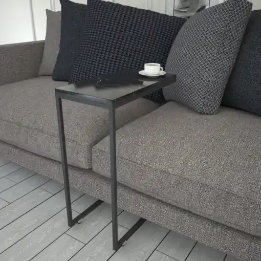 Mai ieftin Masuta de Cafea Model Grimes, 46x26x62 cm, Negru marmorat