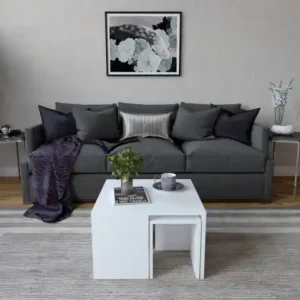 Livrare rapidă Masuta de Cafea Model Robles, 60x60x36.8 cm, Alb