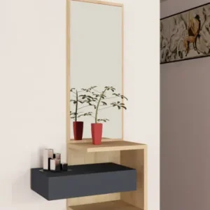 Discount Raft de Hol cu Oglinda Model Amara, Stejar/Antracit