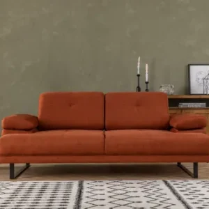 Canapea 2 Locuri Mustang Orange Ieftin