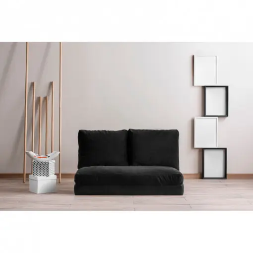 Canapea Extensibila, 2 Locuri Taida Black Plată securizată