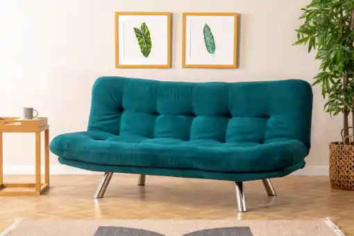 Livrare rapidă Canapea Extensibila, 3 Locuri Misa Small Sofabed Petrol Verde