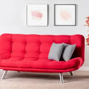 Canapea Extensibila, 3 Locuri Misa Sofabed Rosu Cel mai bun preț