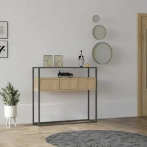 Reduceri Consola Model Guarda, Stejar, 90x34x70 cm