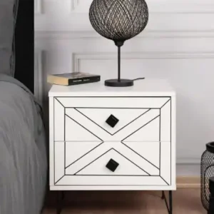 Bestseller Noptiera Model Sutton, Alb, 50x40x55cm