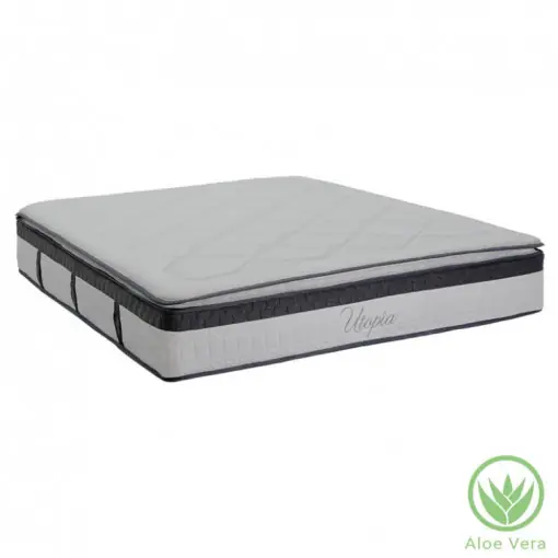 Saltea cu arcuri buzunar Utopia cu strat superior de aloe vera 30-32cm 160x200cm Ultima șansă