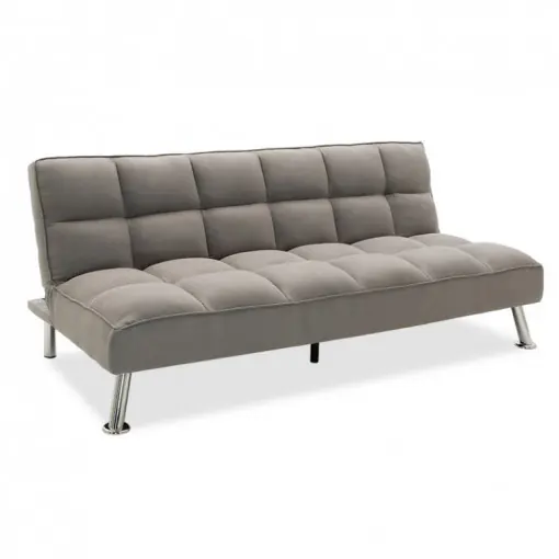 Canapea extensibila 3 locuri Rebel cu material textil de culoare gri deschis 189x92x82cm Livrare rapidă